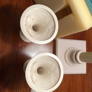 Fruits of Life Candlesticks 1989 made in USA Lenox